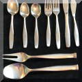 K17. 57-Piece vintage Nantucket stainless steel flatware set. - $75 